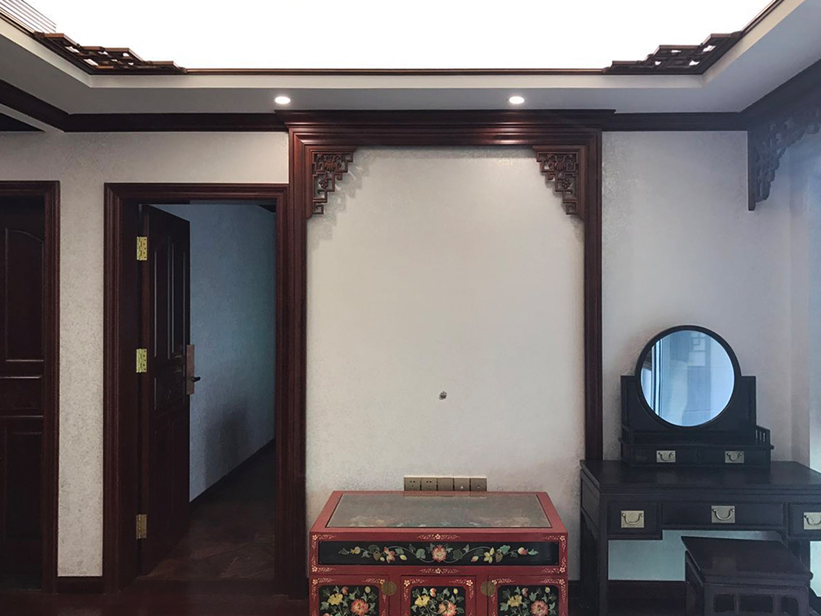 別墅中式梳妝臺(tái)裝修實(shí)景圖